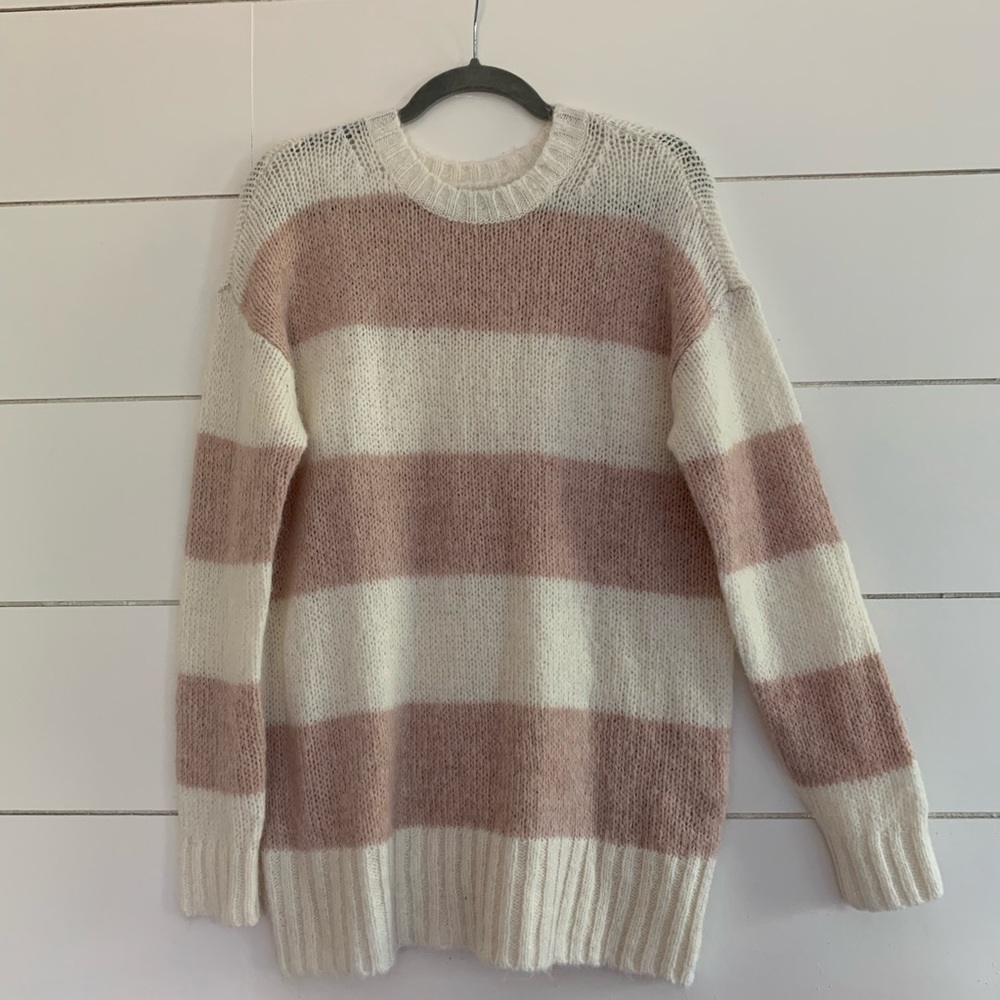 AE oversized striped sweater